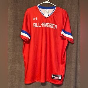 Under Armour Mens 2017 All American Athletic Jersey Red Size Large (17)